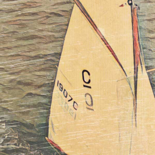 Details of La Baule poster Sailing | Old Rigging Classic Print