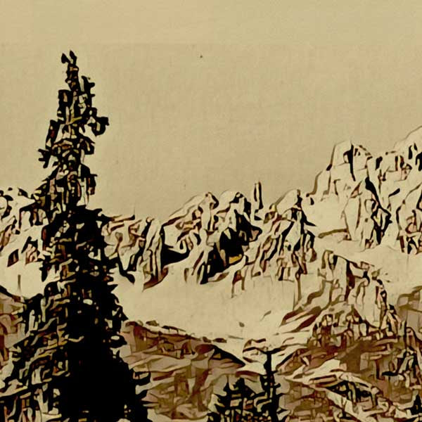 Details of COURCHEVEL Poster | 50ex only | Limited Edition FRENCH ALPS Poster