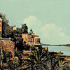 Details of DINARD poster PALMERAIE | Bretagne Gallery Wall Print of Dinard