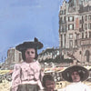 Details of the St Lunaire Poster Kids | France Vintage Travel Poster