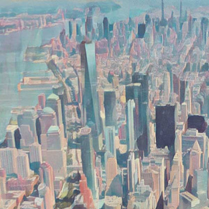 Manhattan-Poster aus der Luft
