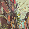 Details of the street in the Ho Chi Minh poster  by Alecse