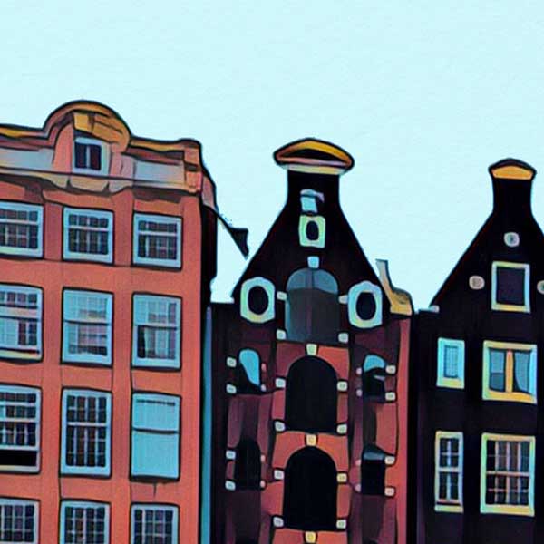 Détails de l'affiche Amsterdam n°3 | Impression murale de la galerie des Pays-Bas