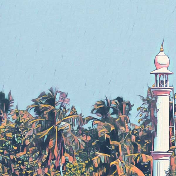 Details of Kerala Poster Backwaters Shuttle | India Gallery Wall print of Kerala