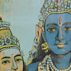 Détails des visages de Dieu dans l'impression murale de la galerie indienne Merveilles de l'Inde