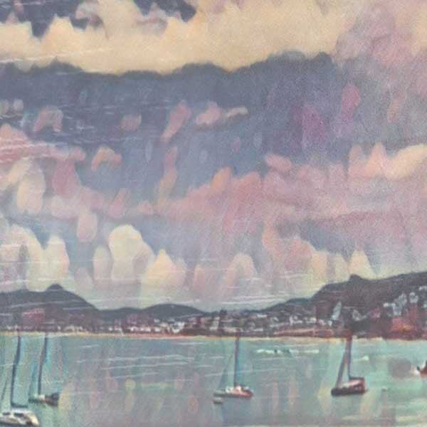 Details of Pinel Islet poster of Saint Martin (Antilles)