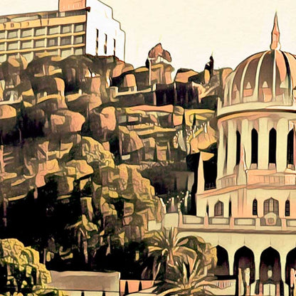 Details of the Mount Carmel poster