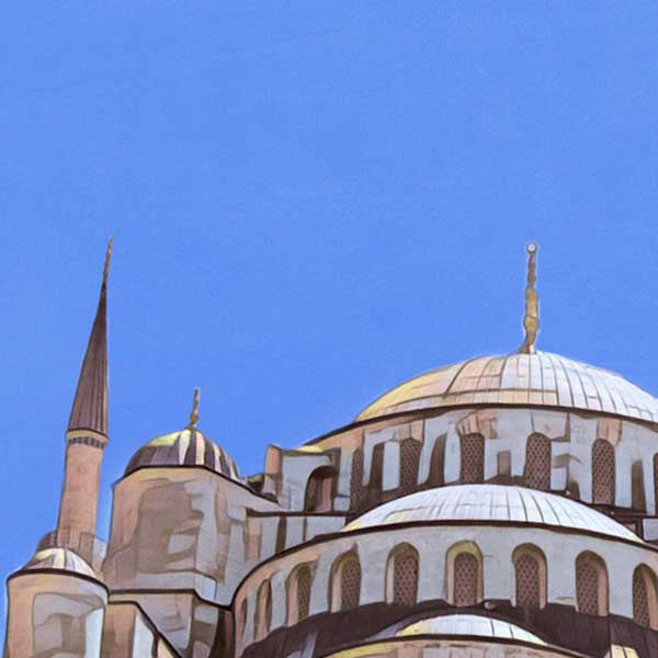 Details of Hagia Sofia in Istanbul poster
