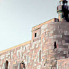 Détails de l'affiche du fort de Syracuse | Affiche rétro de la Sicile