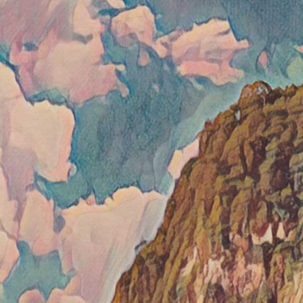 Details of Martinique Poster Pebble Cove | Antilles Gallery Wall Print