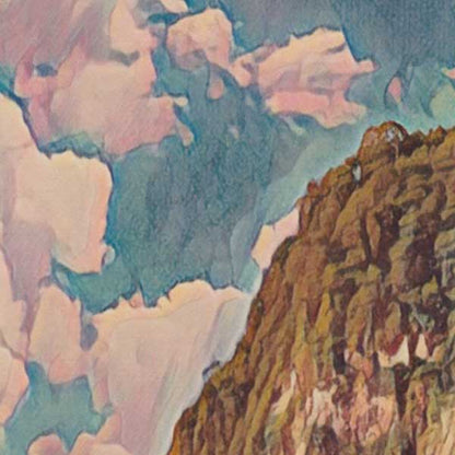 Details of Martinique Poster Pebble Cove | Antilles Gallery Wall Print