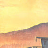 Close-up of Malibu Sunset 22 travel poster revealing Alecse's soft focus style