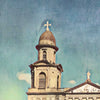 Details of the Cathedral de Santiago in the Managua Travel Poster of Nicaragua