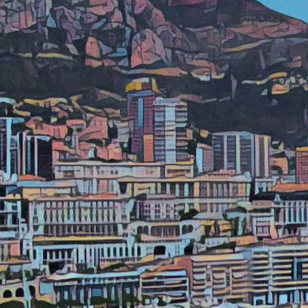 Details of the port in the Monaco Monte Carlo poster