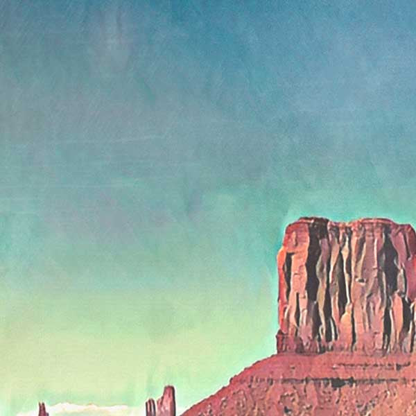 Details of the Monument Valley poster of Arizona