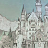 Details of the Neuschwanstein poster 2 | Germany Travel Poster