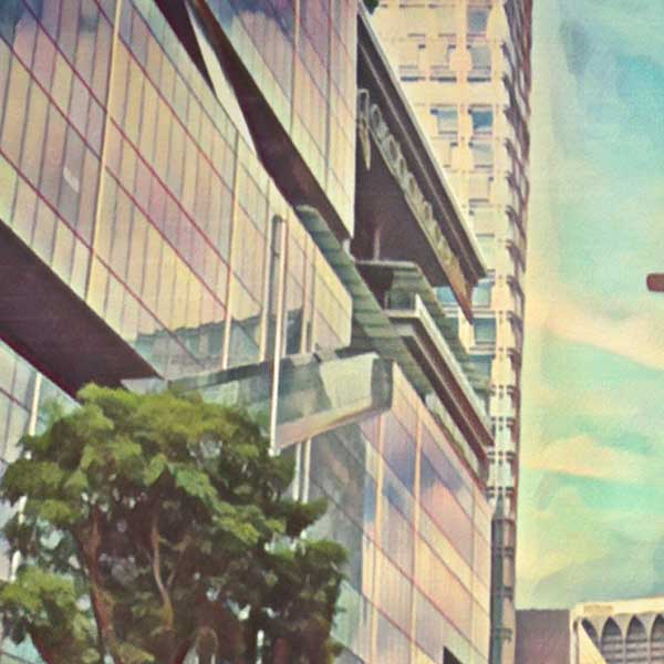 Details of the Singapore poster Emerald hill | Singapore Gallery Wall Print