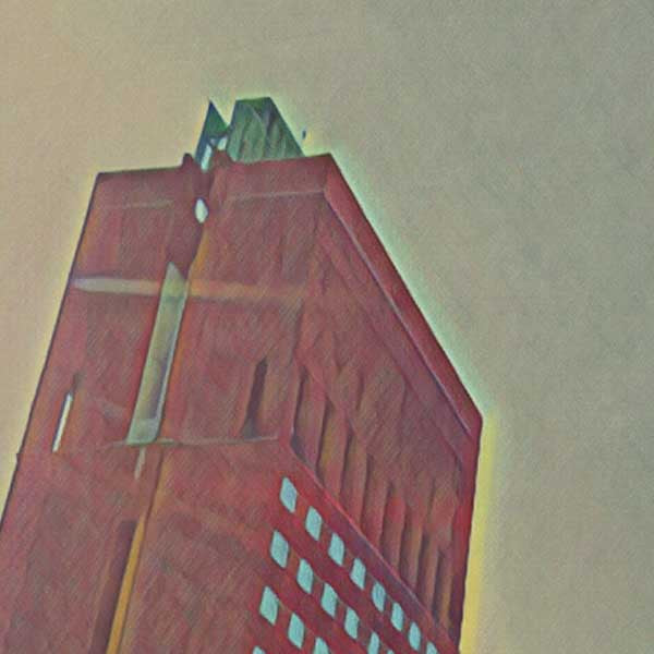 Details of the City Hall in Oslo poster