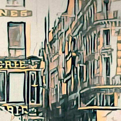 Details of Paris Poster Samaritaine | Classic Paris Gallery Wall Print