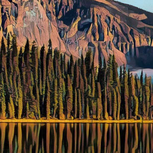 Details of the Peyto Lake poster | Banff National Park print of Alberta
