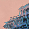 Close up of Jaipur poster Pink City by Alecse | Rajasthan Classic Print