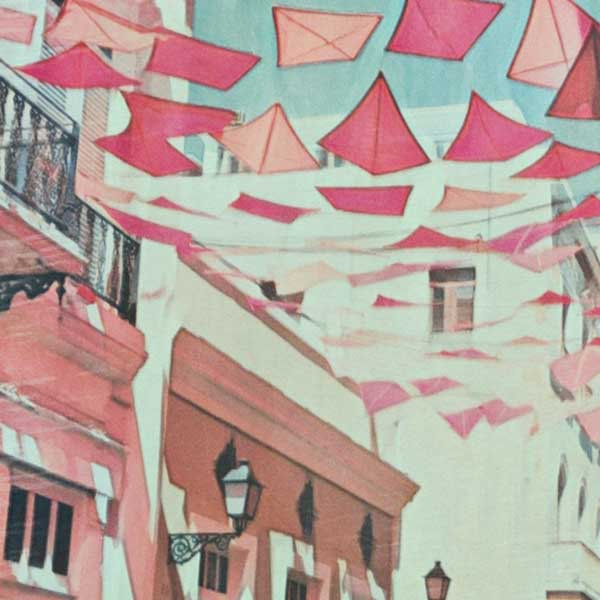 Details of San Juan Poster Pink | Puerto Rico Travel Poster Old San Juan