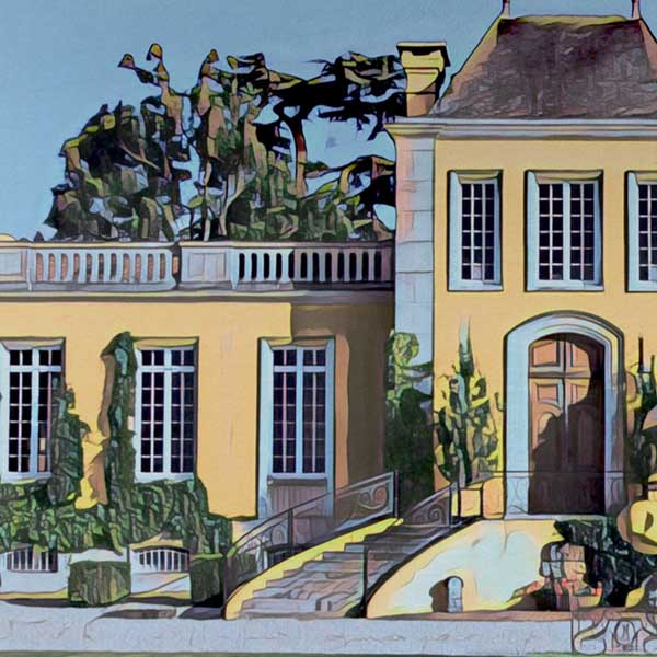 Details of the Lafon-Rochet Vineyards print