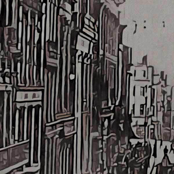 Details of Liverpool poster Street | England Vintage Travel Poster