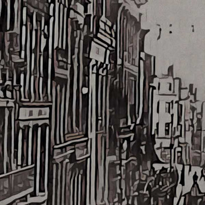 Details of Liverpool poster Street | England Vintage Travel Poster