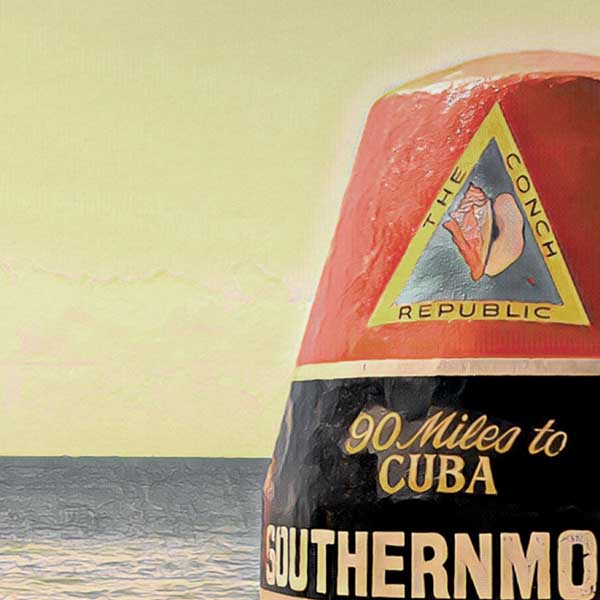 Details of Key West Poster Southern Point | Florida Travel Poster