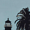 Details of San Diego Poster Lighthouse | California Travel Poster