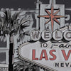 Details of the Welcome sign in the LAs Vegas poster by Alecse