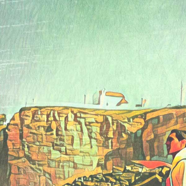 Close-up of Portugal Poster Zambujeira Lifeguard | Classic Portugal Print