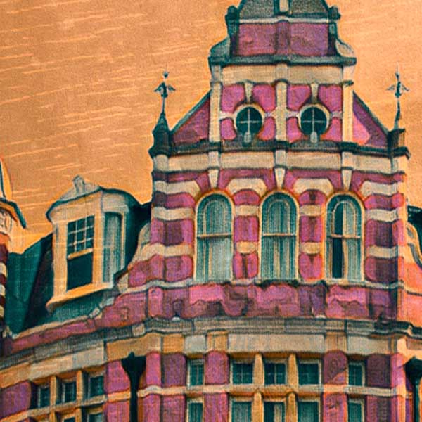 Details of the Salisbury Hotel in London poster by Alecse