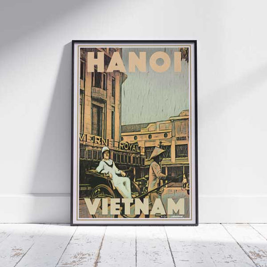 Affiche Hanoï Paul Bert | « Affiche de voyage vintage du Vietnam » par Alecse