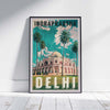 Limited edition 'Indraprastha' Delhi poster by Alecse, featuring classic Indian architecture