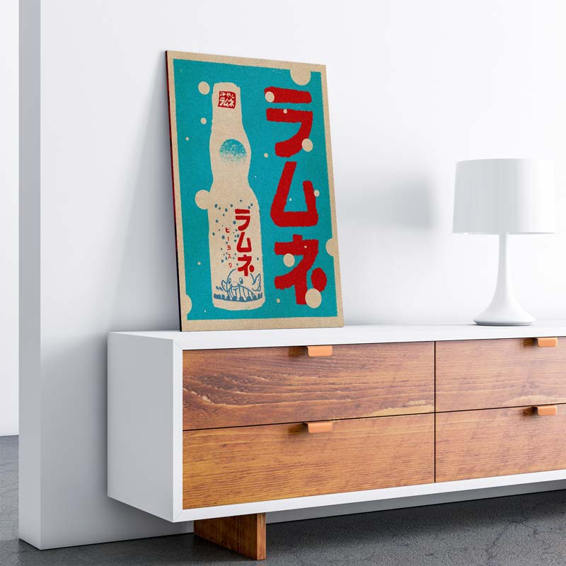 Wall Decor composed with Vintage Exotics™ Posters by Cha