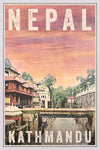 Kathmandu Art Print by Alecse | Nepalese Travel Poster | Limited Edition