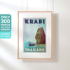 KRABI 2 THAILAND POSTER | Limited Edition | Original Design by Alecse™ | Vintage Travel Poster Series