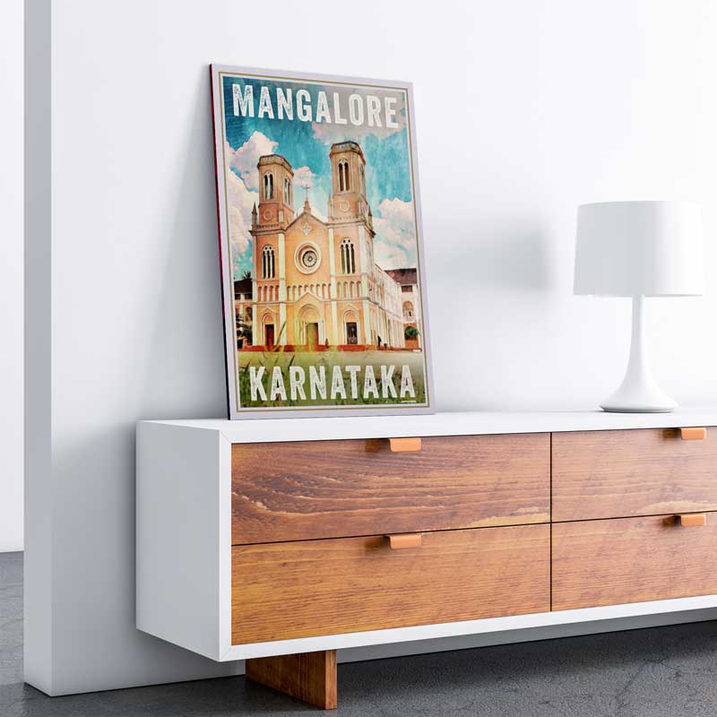 Original Art Print bounded on a Poster Panel board with matte lamination. The Art Print is ready to hang | Light weight, can be hung with double sided tape | Design and Colors well protected from UV thanks to the lamination (protective film)