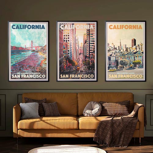 Lot d'affiches de San Francisco | 3 tirages d'art en édition limitée 300ex