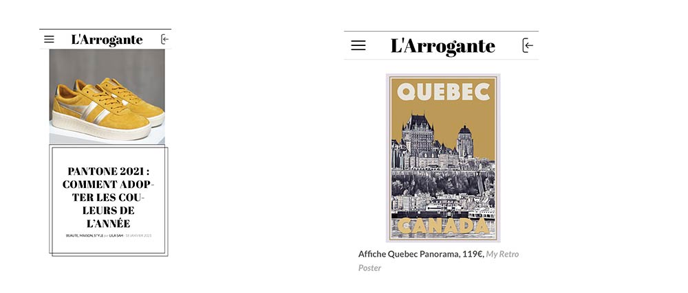 Limited Edition Vintage Art Print of Quebec featured in l'Arrogante.com