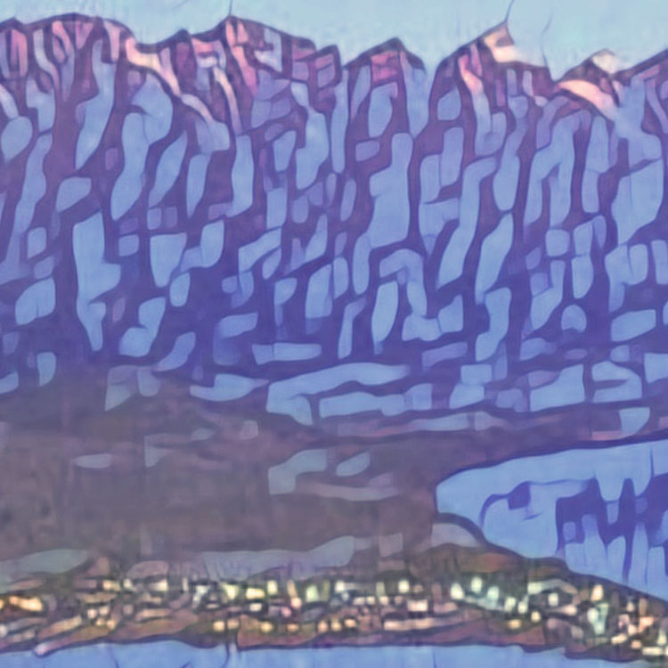 Details of the poster / Close-up view | Please note that all our Art Prints have an half tone render to mimic the old posters printing process where colors were rendered by the juxtaposition of dots of different colors and sizes | Those art prints are not photos and are not supposed to be crisp | All blurs and vintage effects are intended by the artist