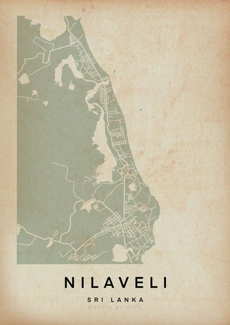 Nilaveli-Karte Poster