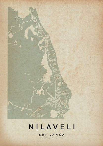 Affiche de la carte de Nilaveli