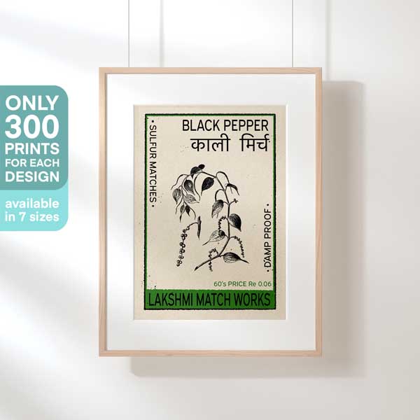 Black Pepper Spice Poster