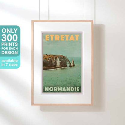 ETRETAT CLIFFS POSTER | Limited Edition | Original Design by Alecse™ | Vintage Travel Poster Series