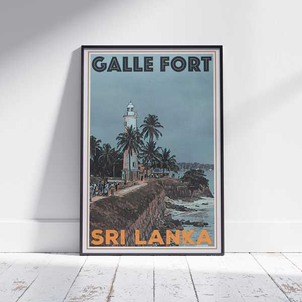 Galle Fort poster Lighthouse by Alecse | Limited Edition Sri Lanka Travel Poster by Alecse