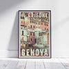 Framed IL GRIFONE GENOVA POSTER | Limited Edition | Original Design by Alecse™ | Vintage Travel Poster Series
