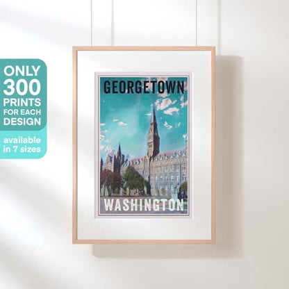 Georgetown University Print, limited Edition by Alecse, 300ex only, 7 sizes